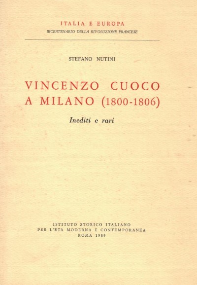 Vincenzo cuoco a milano (1800-1806)