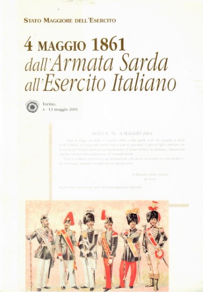 4 maggio 1861 dall’armata sarda all’esercito italiano