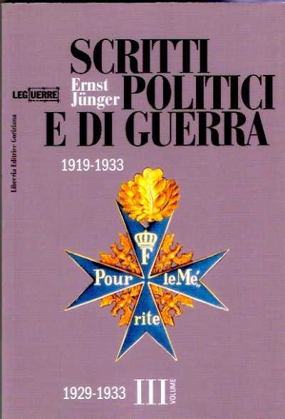 Scritti politici e di guerra 1929-1933 vol iii